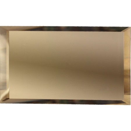 Rectangular mirror bronze tiles with fatcet 6 mm, 240x120 mm-1