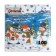 New Year's napkins Paper Harmony of color Multicompassion "Snowmen", 24*24 cm 100 sheets
