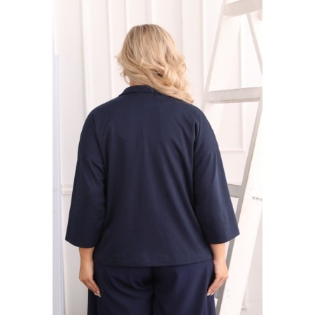 Female jacket, size 52, blue color-13