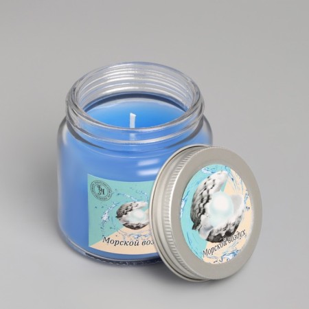 Aromatic candle in glass 6.3cm, 100ml, sea air-1