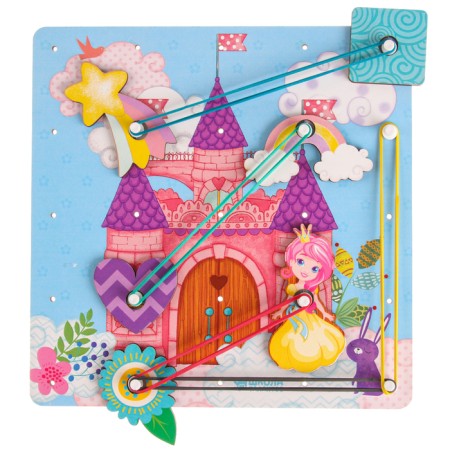 Board game. Geobard with add. elements "Princess Castle" 20x20 cm-2