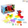 Set for playing with plasticine "Merry Airpower", 4 jars with plasticine, mix