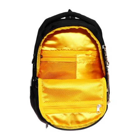 Youth backpack 40 x 29 x 20 cm, Grizzly, ergonomic back, laptop department, black-10