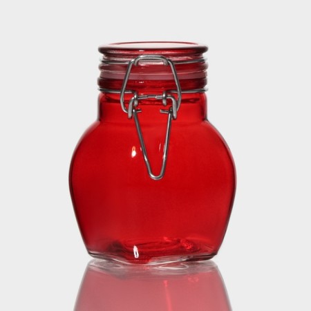 Glass jar for spices with a mound “Oval”, 100 ml, 6 × 8.5 cm, color mix-2