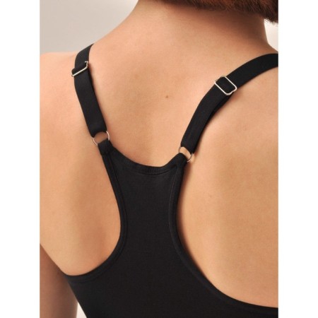Female top on thin adjustable straps Mirey Top Sport Spalla Stretta, size 46-48, black color-3