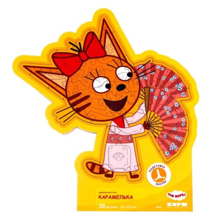 Wooden figured puzzle "Caramel", Kids S