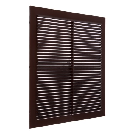 Ventilation grate Zein Lux l300kr, 300 x 300 mm, with a grid, inexhaustible brown-4