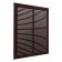 Ventilation grate Zein Lux l300kr, 300 x 300 mm, with a grid, inexhaustible brown