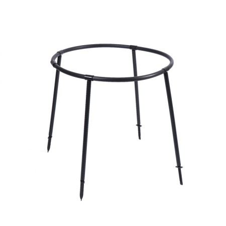 Builder, d = 64 cm, h = 50 cm, leg d = 2 cm, plastic, black, "currant"