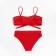 Female Separate swimsuit with the Bando Bando Lypho Minaku Cherry Color, size 46
