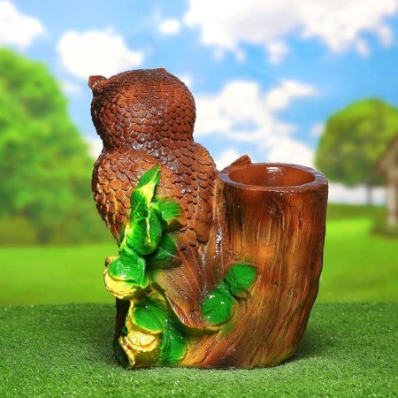 Figure pot "Owl on the tree" 37x30x21cm-2