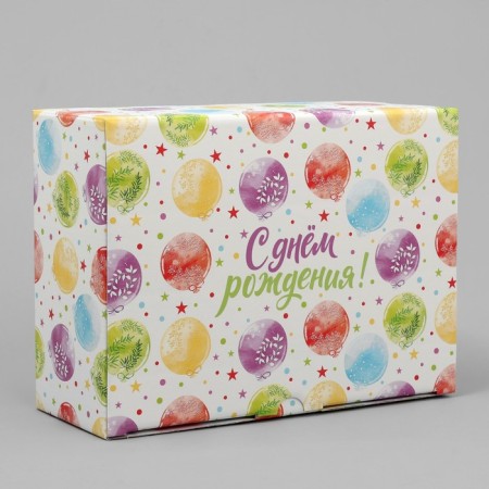 Gift folding box, packaging, "Happy Birthday", 26 x 19 x 10 cm-2