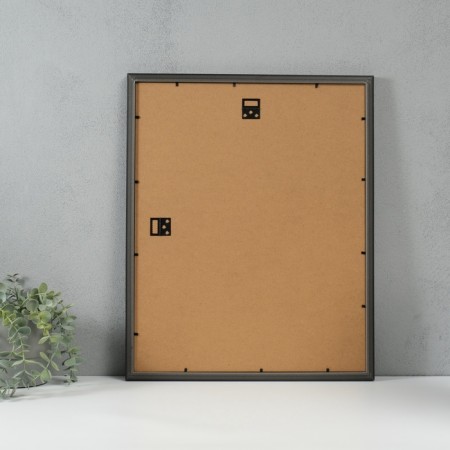Photo frame Plastic "Gloria" 40x50 with a paspartum 30x40 cm, black-1