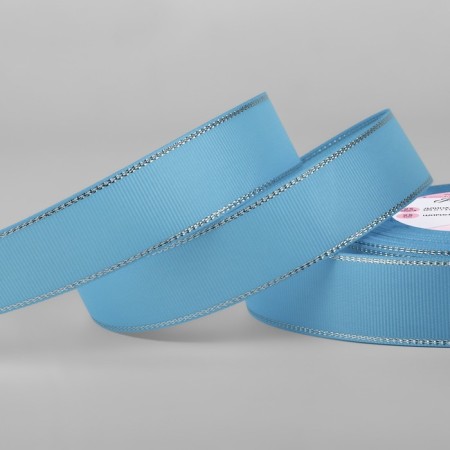 Republic tape "Silver threads", 25 mm × 23 ± 1 m, color bright blue