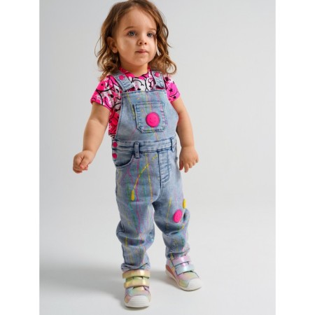 Denim jumpsuit for the girl PlayTode, height 80 cm-2