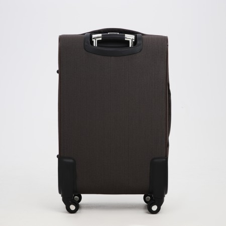 Small 24 suitcase "on lightning, code castle, with extension, brown color-6