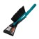 Brush Snow Snow SPARTA, with a scrap 400 mm, turquoise