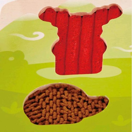 Tactile puzzle "Forest animals"-1
