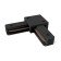 The Connector L-shaped for the Technical tra001CL-11B, 7x7x1.7 cm, black color is black