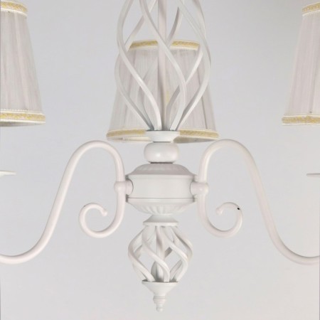 Suspended chandelier Citilux "Rowena" CL427130, 65x65x65 cm, 3x60W, E14, white color-13
