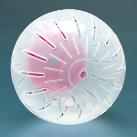 A ball for rodents, 12 cm, pink-5