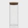 Glass Bank for bulk products with a Bellatenero cork cover "Classic", 1 l, 8.5 × 21 cm