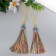 Decor for creativity textiles "Padishah brush" multi -colored set 2 pcs 9x1 cm