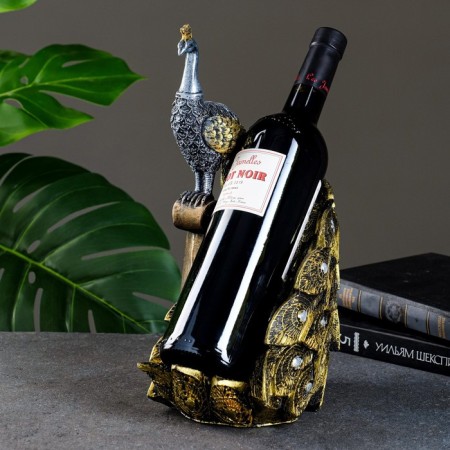 Standing for a bottle "Peacock with a tail"