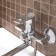 Bath mixer "RMS" SL137-006E, pour 277 mm, shower set, zinc, chrome