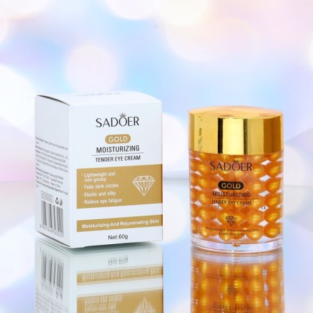 Nourishing eye cream with gold, against swelling and wrinkles, 60 g