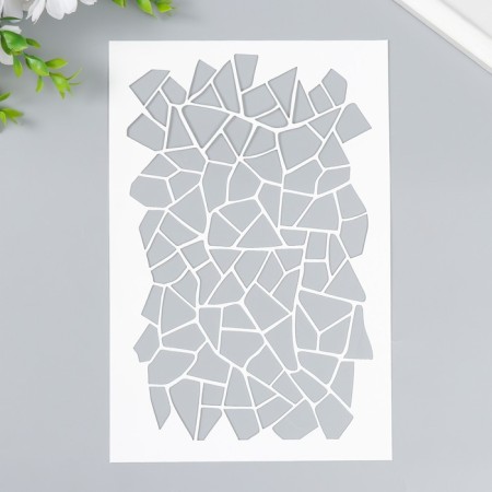 Plastic stencil "Geometry" 24x16 cm