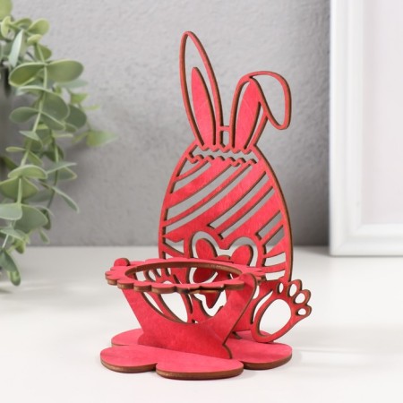 Claus "Bunny" 8.5x8.5x14.5 cm (set 4 parts) bright pink-3