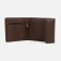 Male purse on a magnet, department for bills, for maps, for coins, brown color