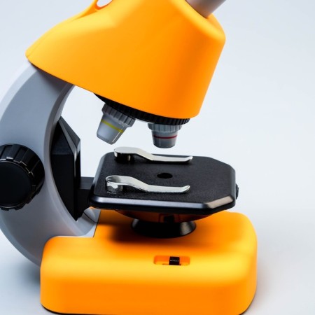 Microscope "Young Biologist" Frendering to x1200, yellow, backlight-4