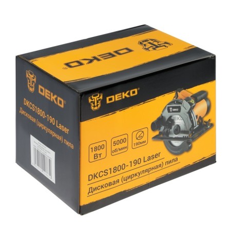 The circular DEKO DKCS1800-190 Laser, 1800 W, 190 mm, laser pointer, 5000 rpm of/min-12