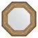 Mirror in the baguette frame, an antique bronze vignette 109 mm, 60.6x60.6 cm