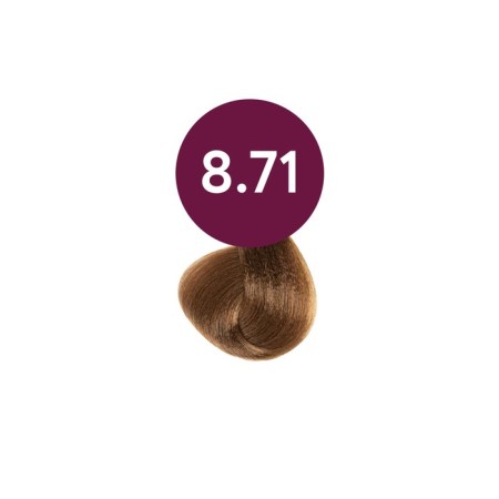 Hair dye OLLIN Professional Megapolis, Besammiach, Oil, Tone 8/71-1