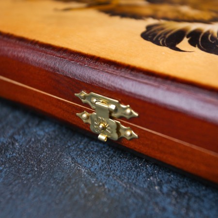 Medium backgammon "hunting" 50 × 50 cm-4