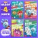 Coloring set, 4 pcs. 16 pp., A5, Smeshariki