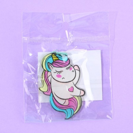 Acrylic "unicorn" keychain with carbine, 5.5 x 3.6 cm-5