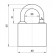 A hinged APECS PD-03-40, D = 6 mm, cast-iron