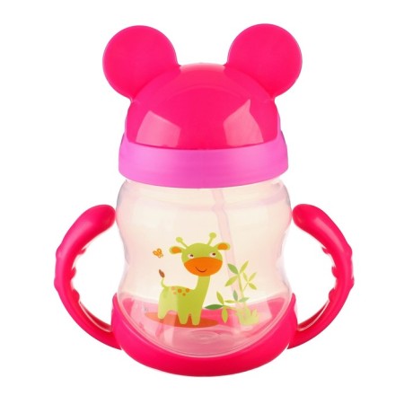 Baby chipper with silicone tube, 250 ml., With pens, color mix-6
