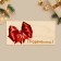 An envelope for money with a wooden element "Congratulations!" Bant, 16.5 x 8 cm