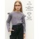 Лонгслив детский Amarobaby Ruffle, рост 122 см, цвет серый