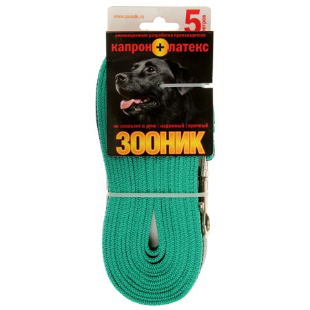 Land "Zononic" Kapron with latex thread, 5 m x 2 cm, green-2