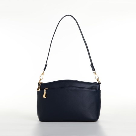 Bag Women's Cross-Bodi with a zipper, blue color