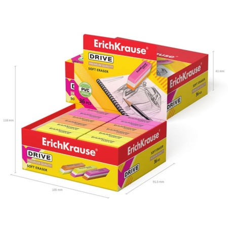 Erashkrause Drive (New), 57 x 15 x 13 mm, soft, hypoallergenic, mix-5