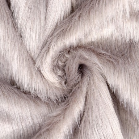 Lock with a knitted -based fur, 50 × 50 cm, gray color
