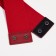 Women's belt on buttons, width 8 cm, red color
