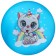 Children's ball zabiaka, d = 22 cm, 60 g, color mix